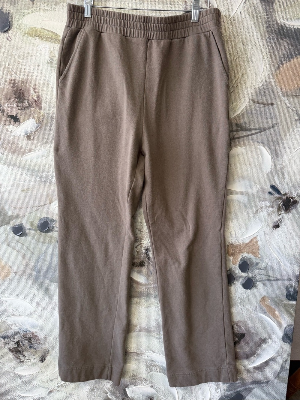 nuuds Men's Taupe Elastic-Waist Jogger Pants